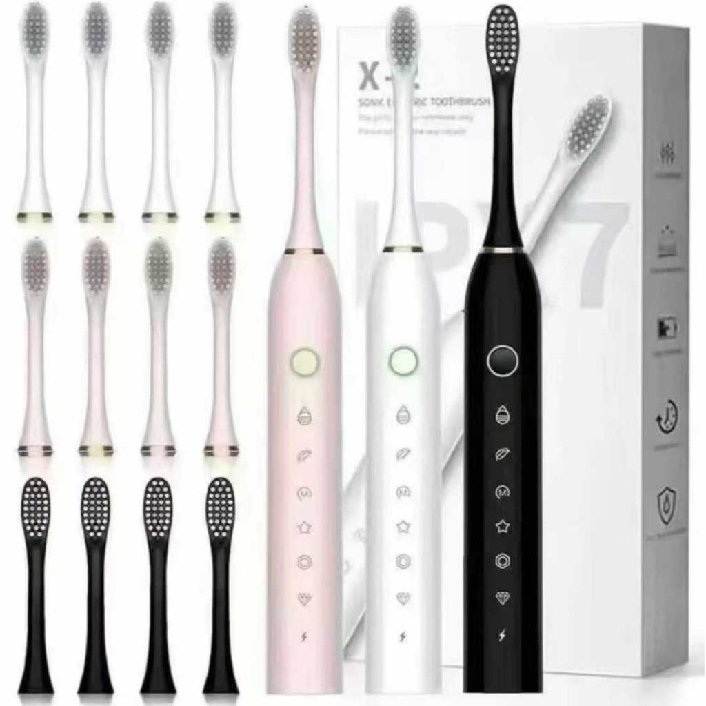 Escova de dentes elétrica recarregável IPX7 Com Cabeça Substituivel inteligente Venda no atacado