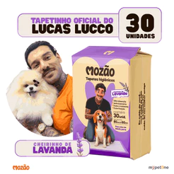 Tapete Higiênico Mozão Lucas Lucco Lavanda 80x60 - 30 Unidades