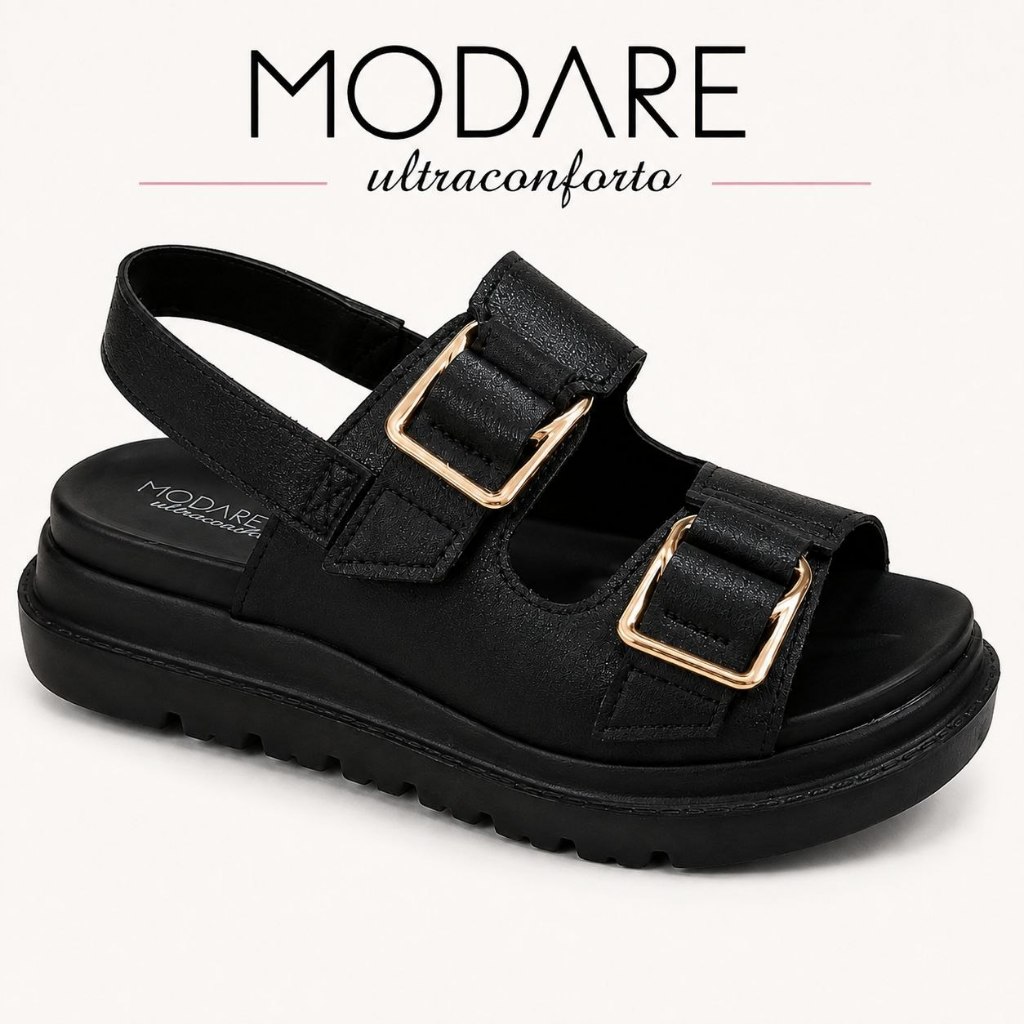 Papete Modare Ultra Conforto Feminina Sandália Ortopédica Confortável Original