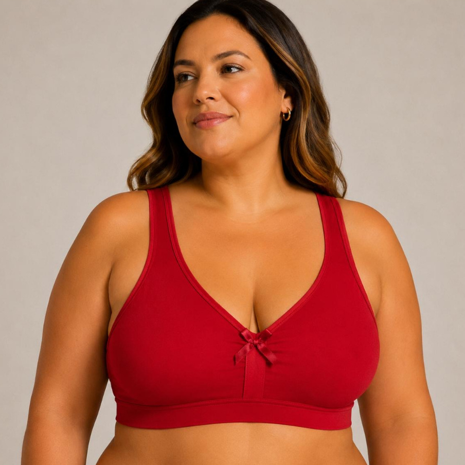 Sutia Conforto com Alças Acolchoadas Super Reforçado Plus Size Sustentação