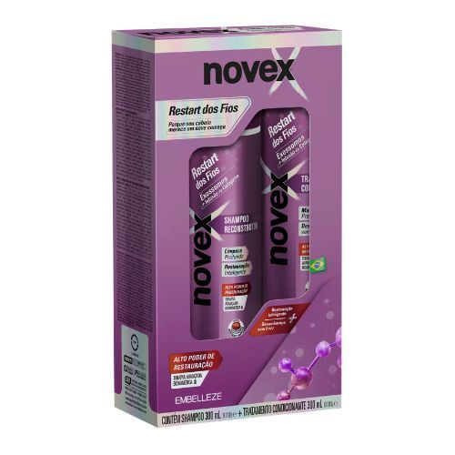 Kit Novex Infusão de Colágeno Shampoo + Condicionador Regenerador 300ml
