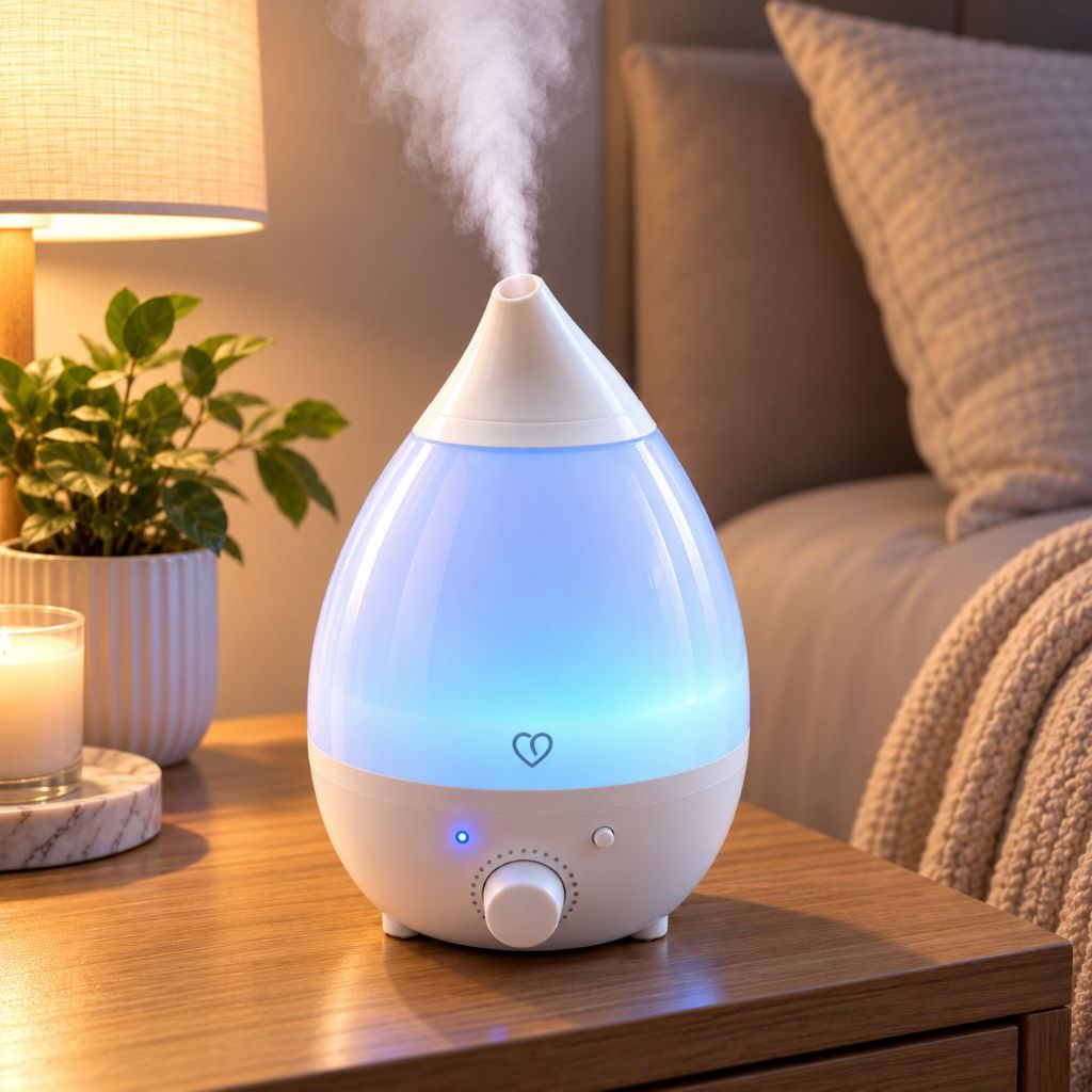 Umidificador Aromatizador de Ar Ultrassônico Colorido Lad com 7 cores, Silencioso 1,3L Bivolt