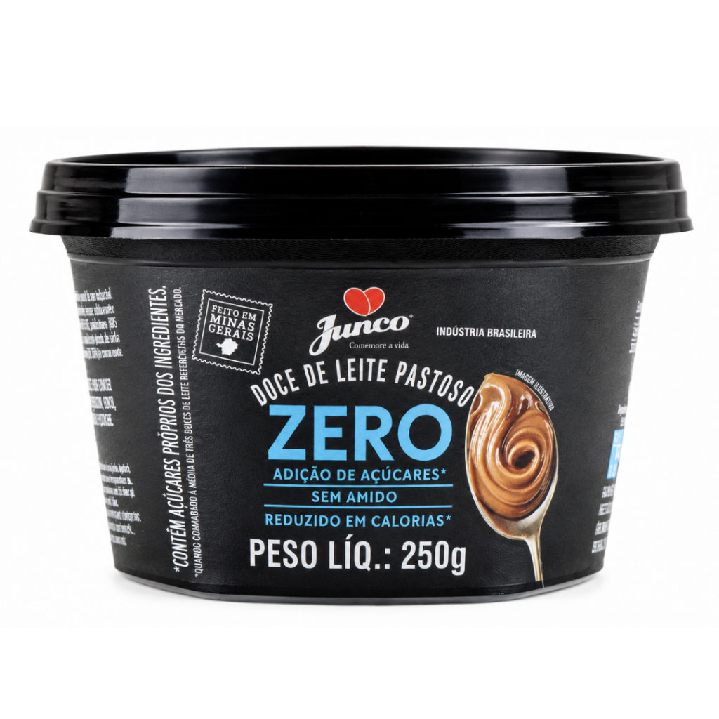 Doce de Leite Zero Açúcar Junco 250g | Apenas 33kcal por Porção!