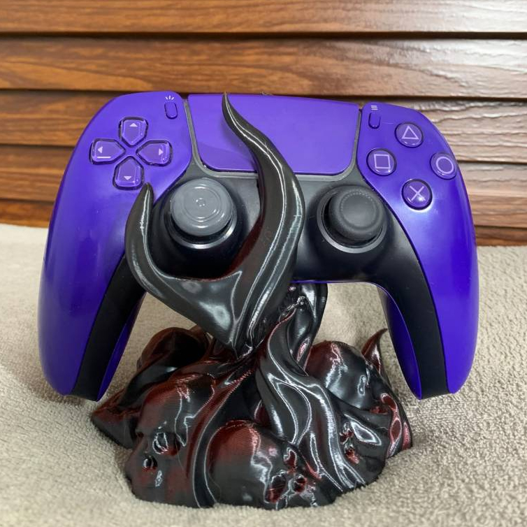 Suporte para Controle Gamer Caveiras e Chamas Decoração para Setup Universal- PS4, PS5, XBOX 360 E XBOX SERIES