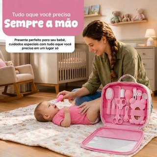 Kit 13 Higiene Cuidado Bebê Recém Nascido Essencial 13 Peças Cuidados Com O Bebê Recém Recém