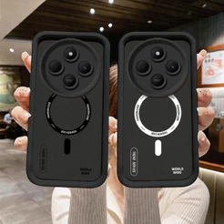 Capinha capa anti-queda silicone preto estampa círculo minimalista para Redmi 14C DA319