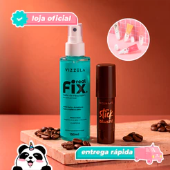 Kit Real Fix 150ml + Blush Stick Red Mocha + BRINDE Original Vegano Vizzela
