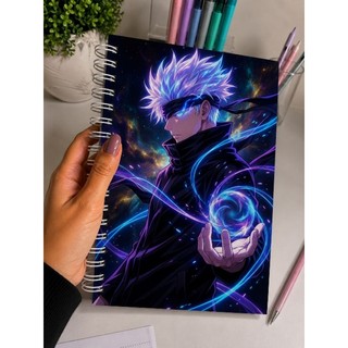 Caderno jujutsu kaisen - A5 capa dura - Anime - Pautado