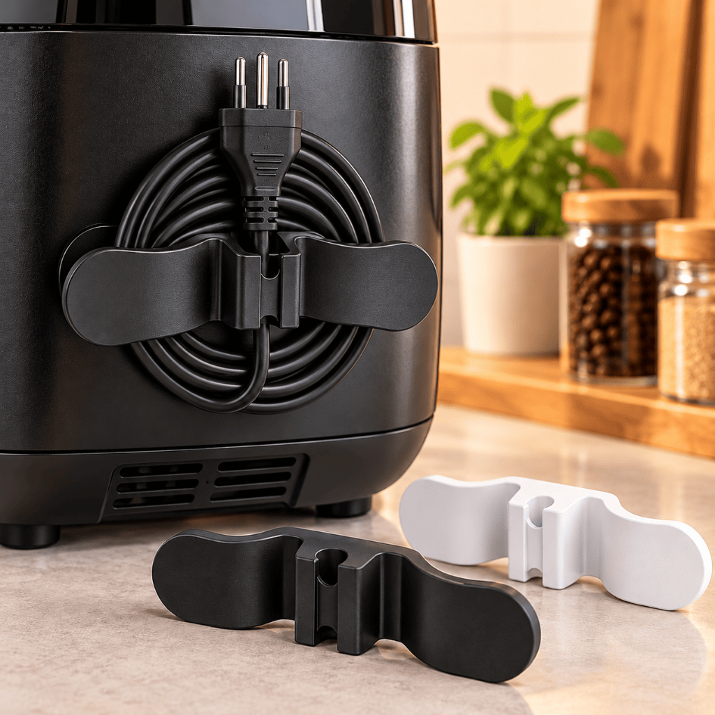 Organizador de Cabo para Eletrodomésticos Enrolador de Fio Air Fryer Cafeteira Liquidificador Panela Elétrica Batedeira