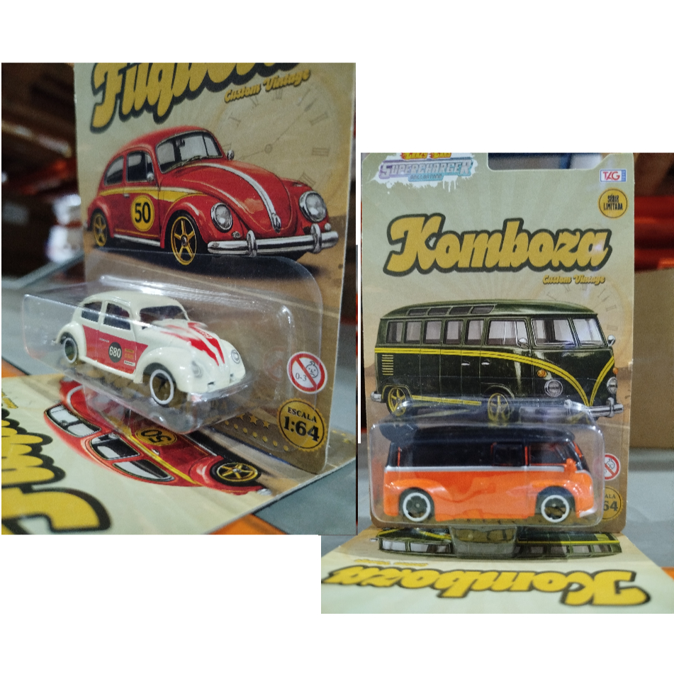 Carrinho Crazy Cars Supercharged Vintage 1/64 Aleatório- TagToys TGKFC001