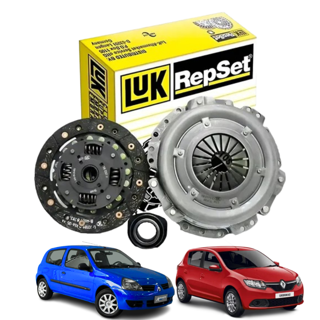 Kit Embreagem Renault Clio Sandero Kangoo Logan Twingo 1.0 Original Novo Luk