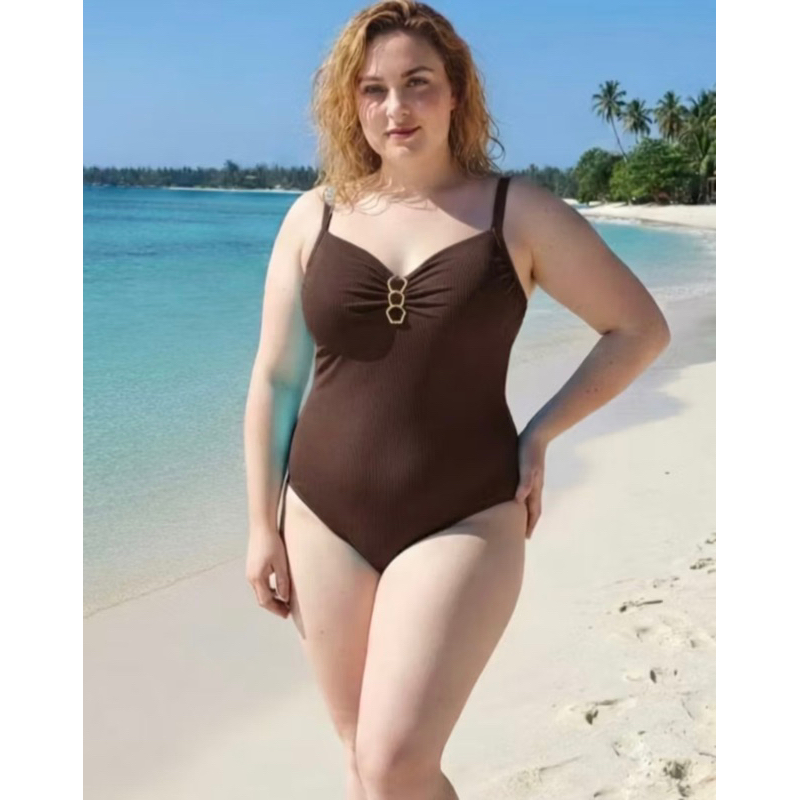 Maiô Body Plus Size com Bojo e Alças Reforçadas Ajustáveis Aro meia Taça Costas Nuas-25012