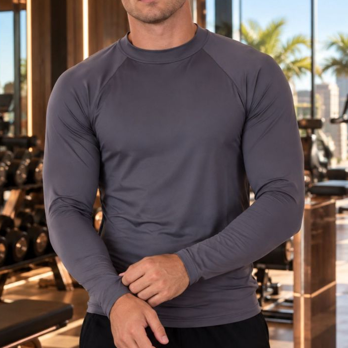 Camisa Masculina UV 50+ Proteção Solar para Praia Piscina e Academia Blusa UV
