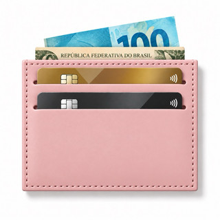 Porta Cartões Slim Couro CNH Feminino e Masculino