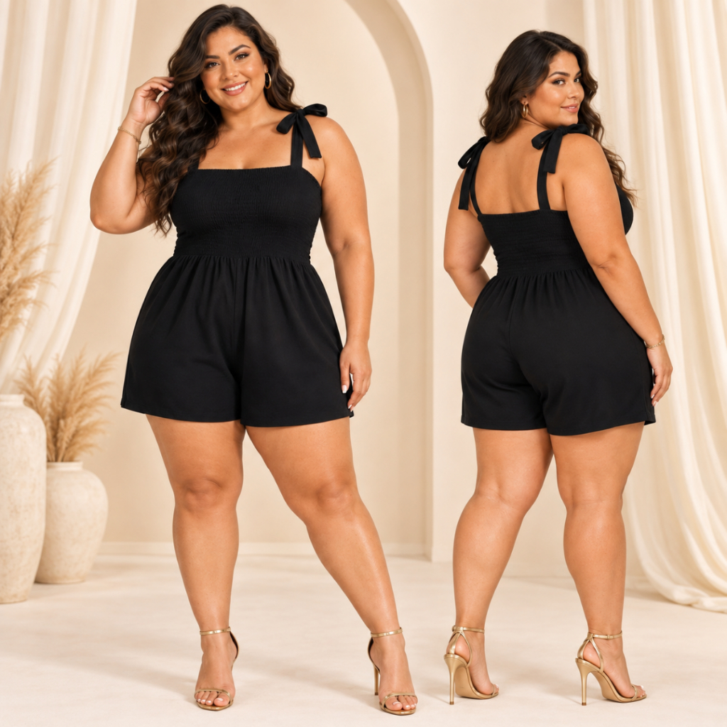 MACAQUINHO RAFA CURTO PLUS SIZE FEMININO LASTEX NO BUSTO ALÇA DE AMARRAR SOLTINHO  CONFORTAVEL E CAIMENTO PERFEITO