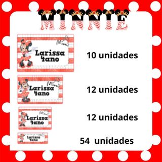 Kit etiquetas escolares personalizadas