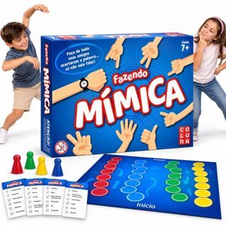 Jogo de Tabuleiro Fazendo Mimica Brincando de Mimica Diversão p/ Família