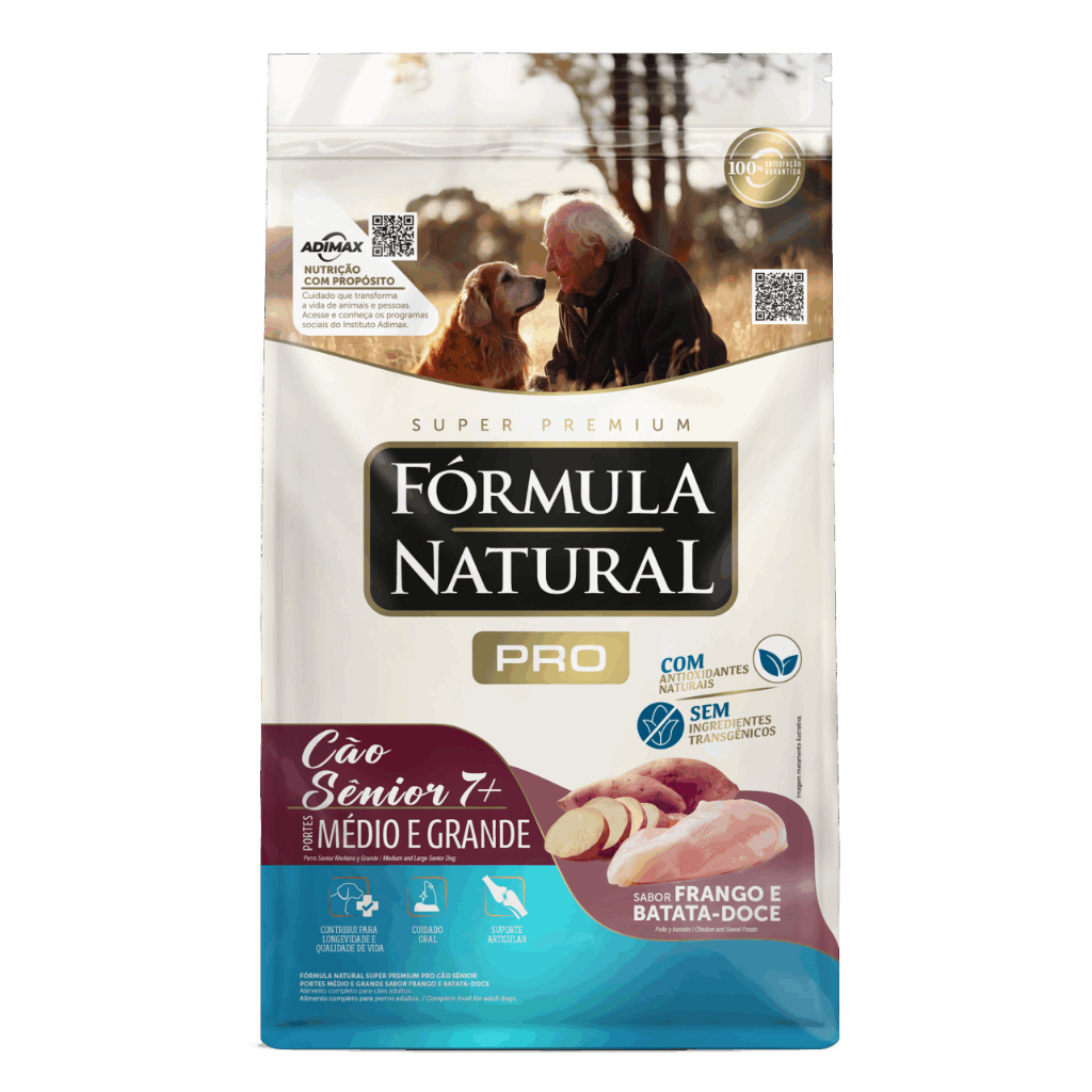 Ração Fórmula Natural Cães Sênior Raças Médias e Grande 15kg