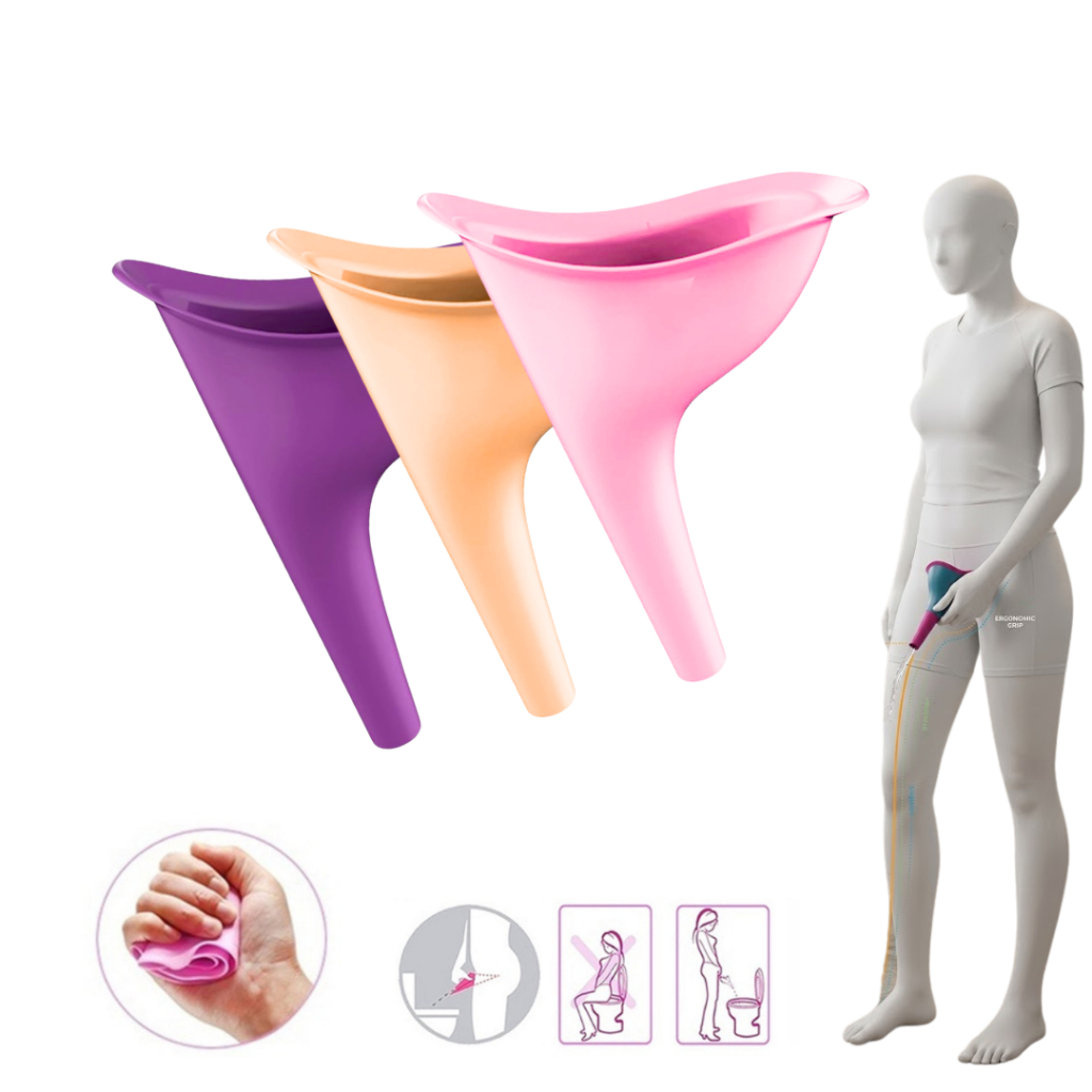 Urinol Feminino Para Fazer Xixi Em Pé Portátil Lavavel Silicone Viagens Show Eventos Discreto