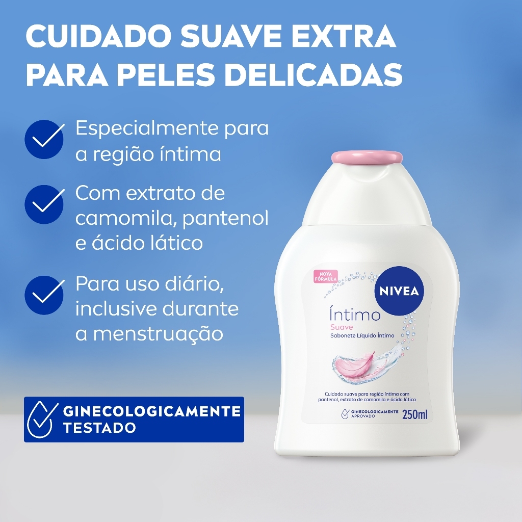 NIVEA Sabonete Líquido Íntimo Suave 250ml — imagem 2 de 2