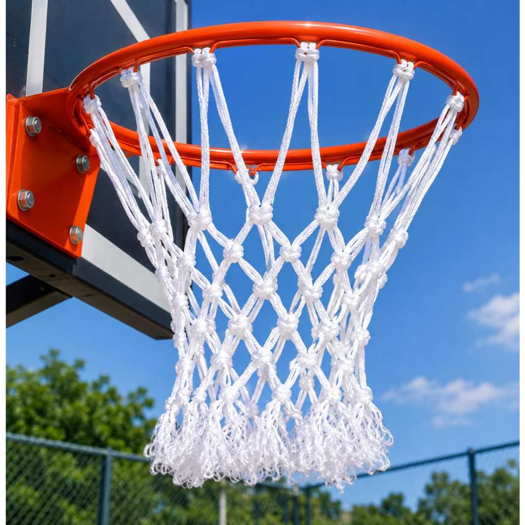 PAR DE REDE PARA BASQUETE TIPO CHUA PP SEDA FIO DUPLO – PROFISSIONAL E REFORÇADA