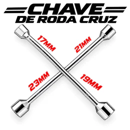 Chave De Roda Tipo Cruz Estrela Reforçada Para Carro E Caminhonete
