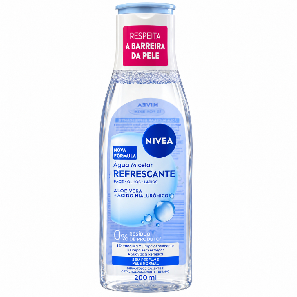 Água Micelar Refrescante 5 em 1 Nivea 200ml