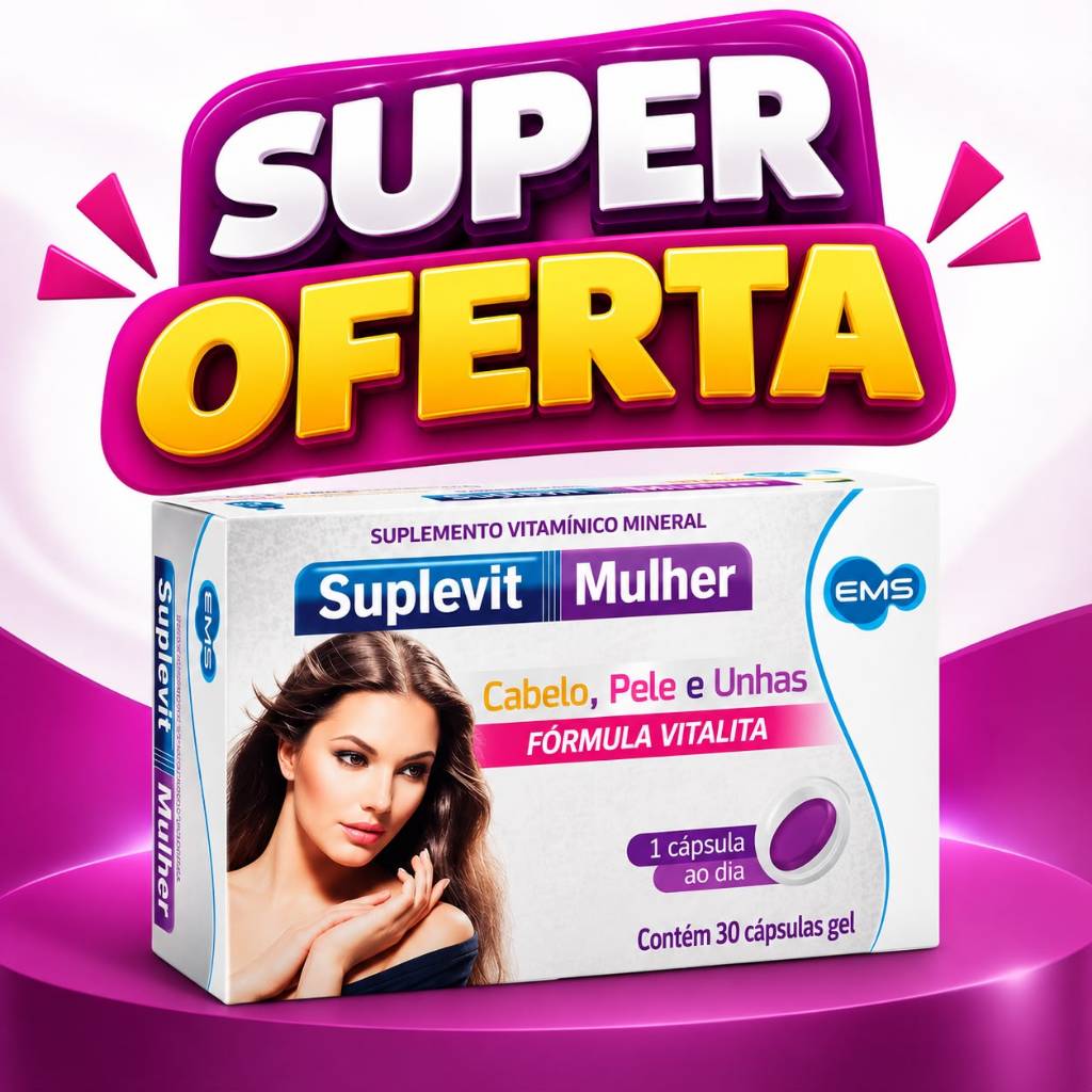 Suplevit Mulher  - EMS | Queda de Cabelo e Antienvelhecimento