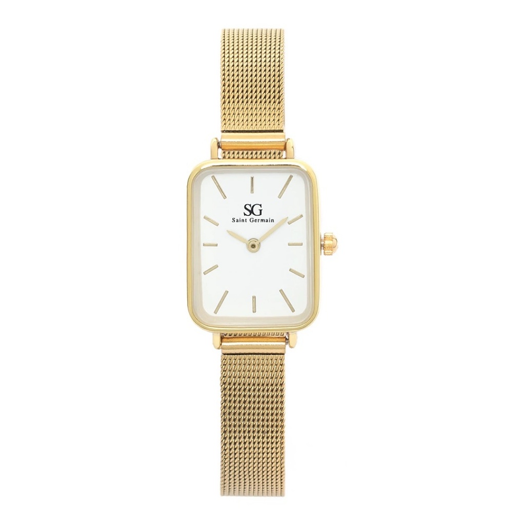 Relógio Feminino Dourado Saint Germain Square Chelsea Gold
