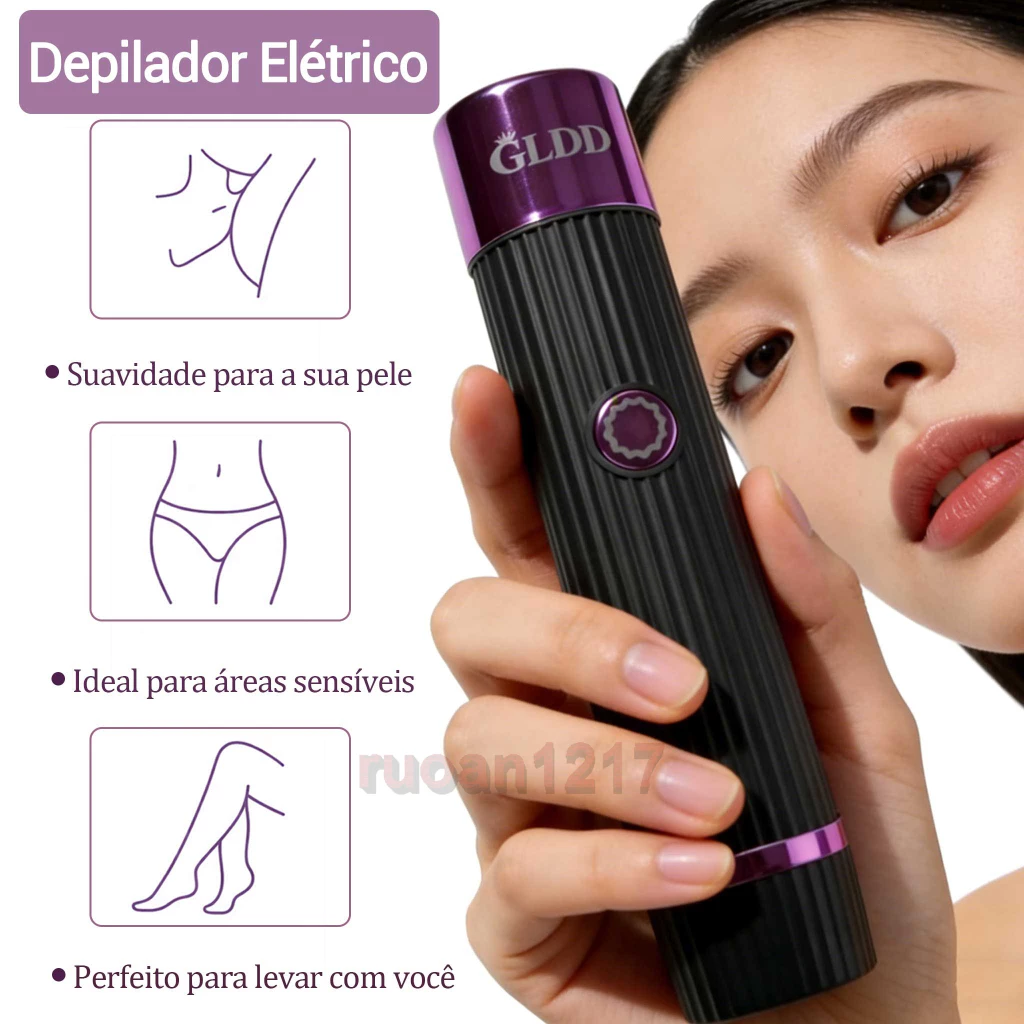 Depilador Eletrico Feminino Recarregável Removedor De Pelos Navalha Dupla- Envio rápido — imagem 1