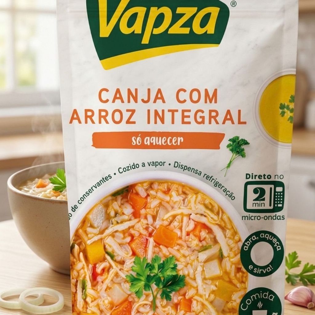 Canja com Arroz Integral 400g Vapza · foto 2