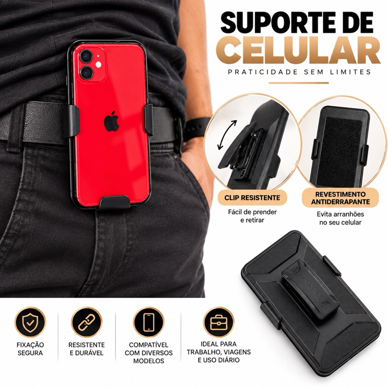 Suporte de Cintura Mc Poze para IPhone 6 plus 7 8 plus Xr 11 11 pro Max 12 12 pro 13 pro Max Pronta entrega