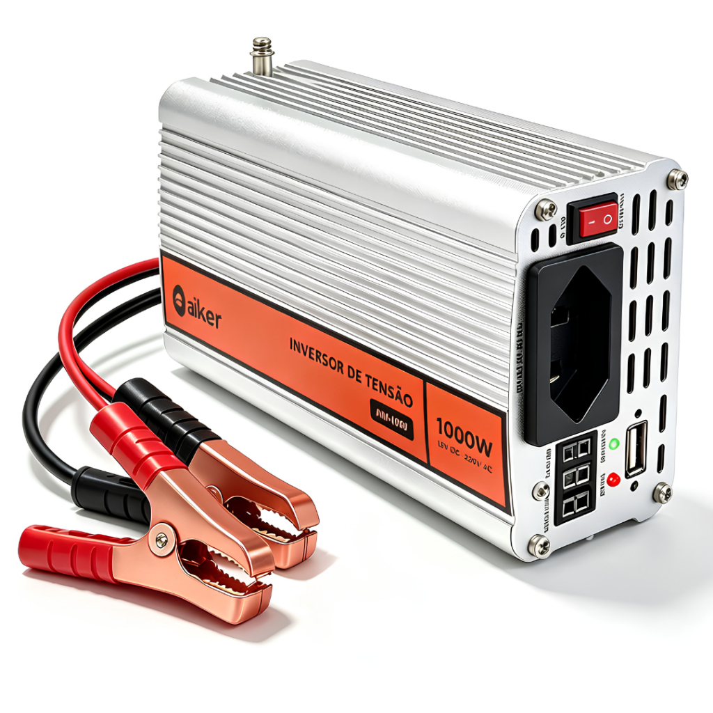 Inversor de Tensão 12V para 110V ou 220V 500W 800W 1000W Automotivo para Carro com USB