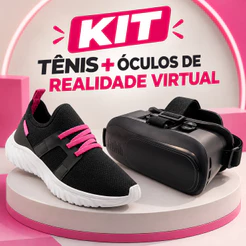 Tenis Infantil Menina Vitz Estilo Moderno Conforto Respiravel e Praticidade no Calce Lançamento + Kit