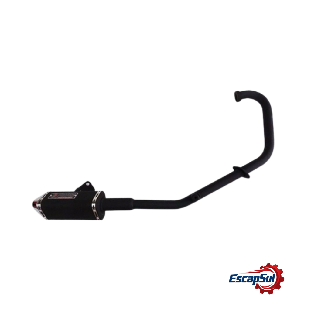 Escapamento Fazer 250 2010/2015 Mini Tri Preto Fortuna
