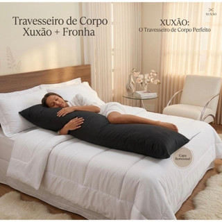 Travesseiro de corpo Xuxão + fronha 140 x 40 cm