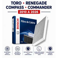 Filtro Ar Condicionado Toro Renegade Compass Commander 2010 a 2026 + Higienizador