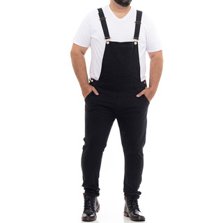 Macacão masculino Jeans Jardineira calça básica suspensório