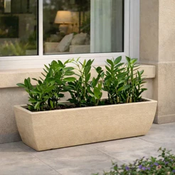 Jardineira Viena para Plantas 40x17cm Floreira Polietileno