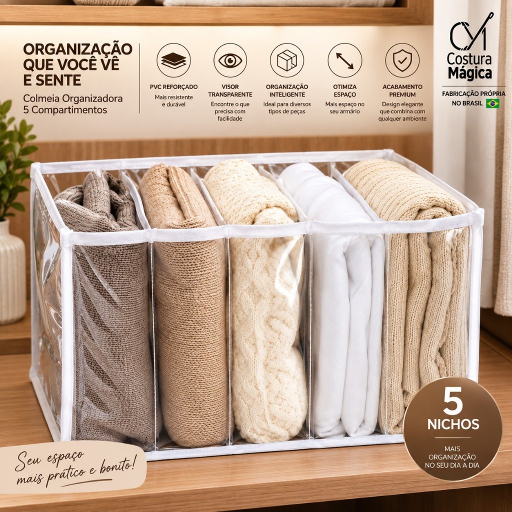 Colmeia Organizadora De Sapato Tênis Chinelo Toalhas Mantas Material Resistente Acabamento Reforçado