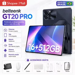 Tablet belteenk GT20 Pro Combo with Keyboard and Mouse - 12.8" inch 16GB+512GB Android 15 with 12800mAh 5G