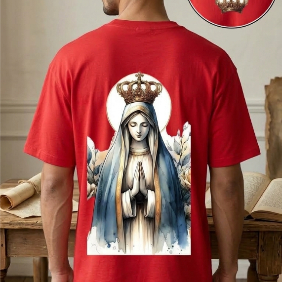 Camiseta Oversized Estilosa Maria Confortável Caimento no Ombro Camisa Streetwear 100% Algodão