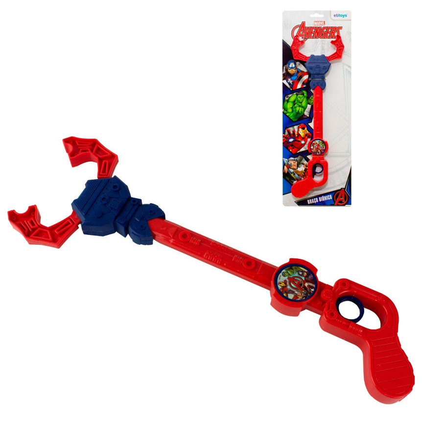 Braço Biônico Garra Avengers Infantil 36cm Etitoys
