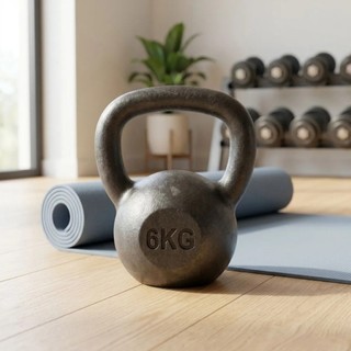Kettlebell Fundido Pintado Preto - Resistência e Versatilidade em Treinamento Funcional