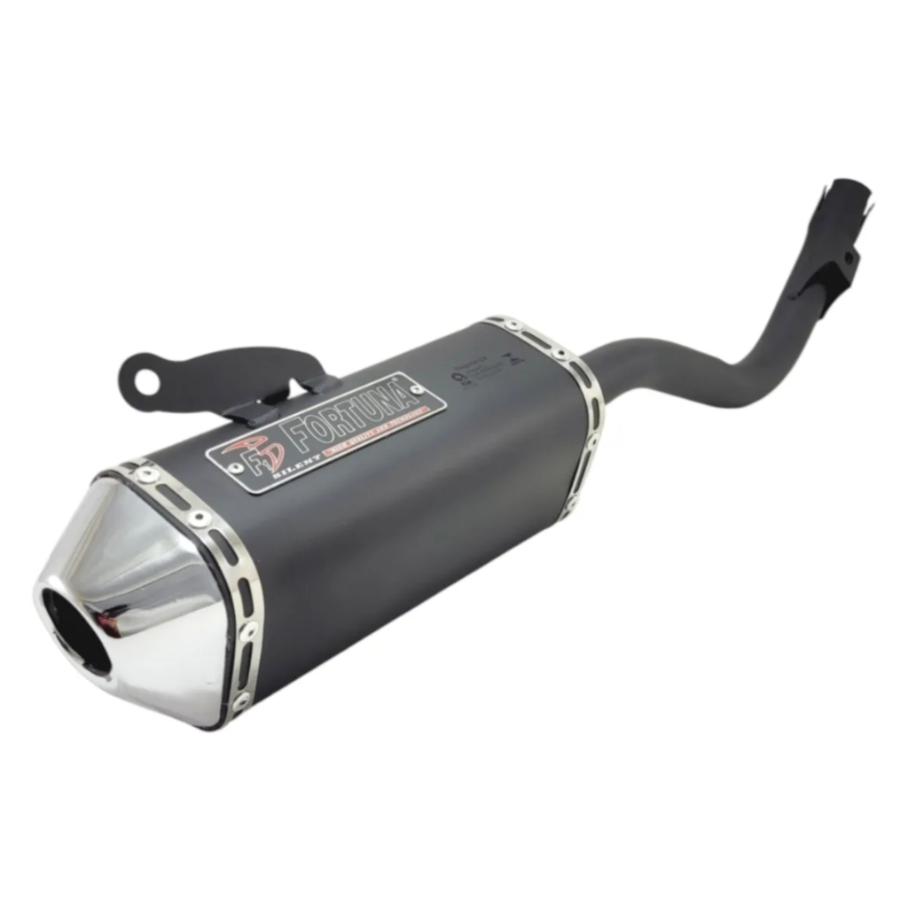 Escapamento Esportivo Fortuna Mini Tri F1 Oval XRE 190 2025 2026 | Som Grave | Aço | Inmetro