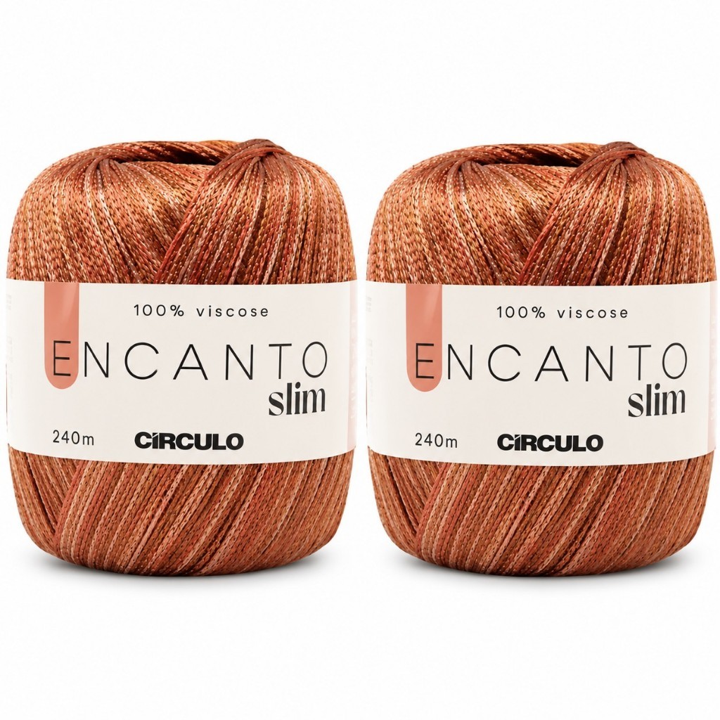 Kit de Linha Fio Encanto Slim 240m Circulo - kit com 2 cores iguais