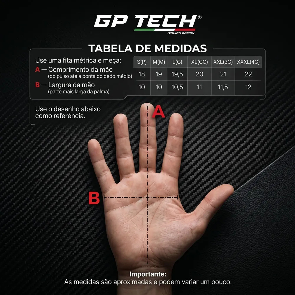 LUVA GP TECH SUPREME IMPERMEAVEL PRETA · foto 2
