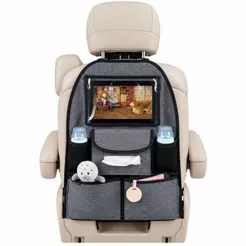 Bolsa Organizadora Banco de Carro Infantil Suporte Tablet Touchscreen Porta Copos Lenços kikkaboo