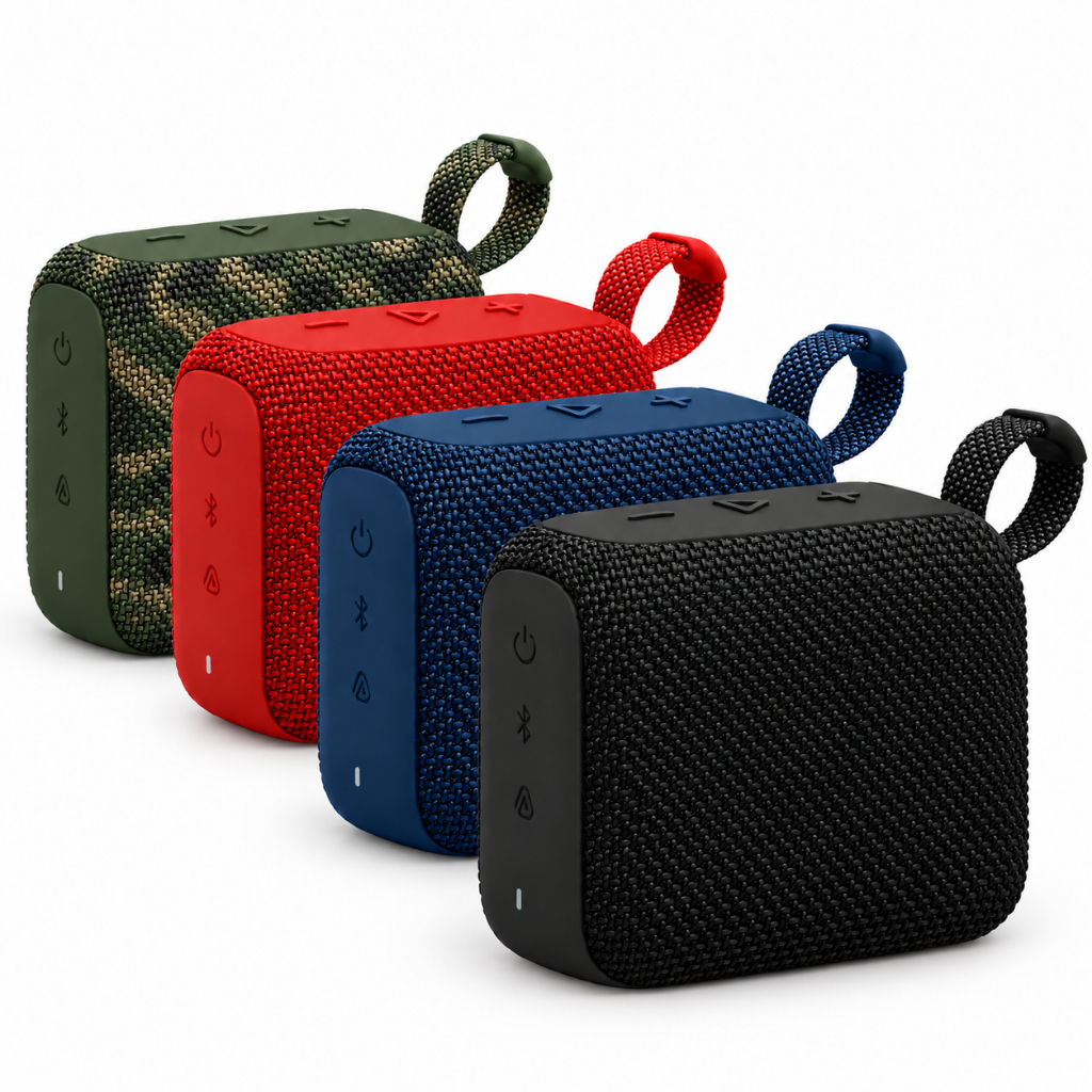 Caixinha de Som Bluetooth com LED aprova D'água e poeira Radio FM TWS Pen Drive