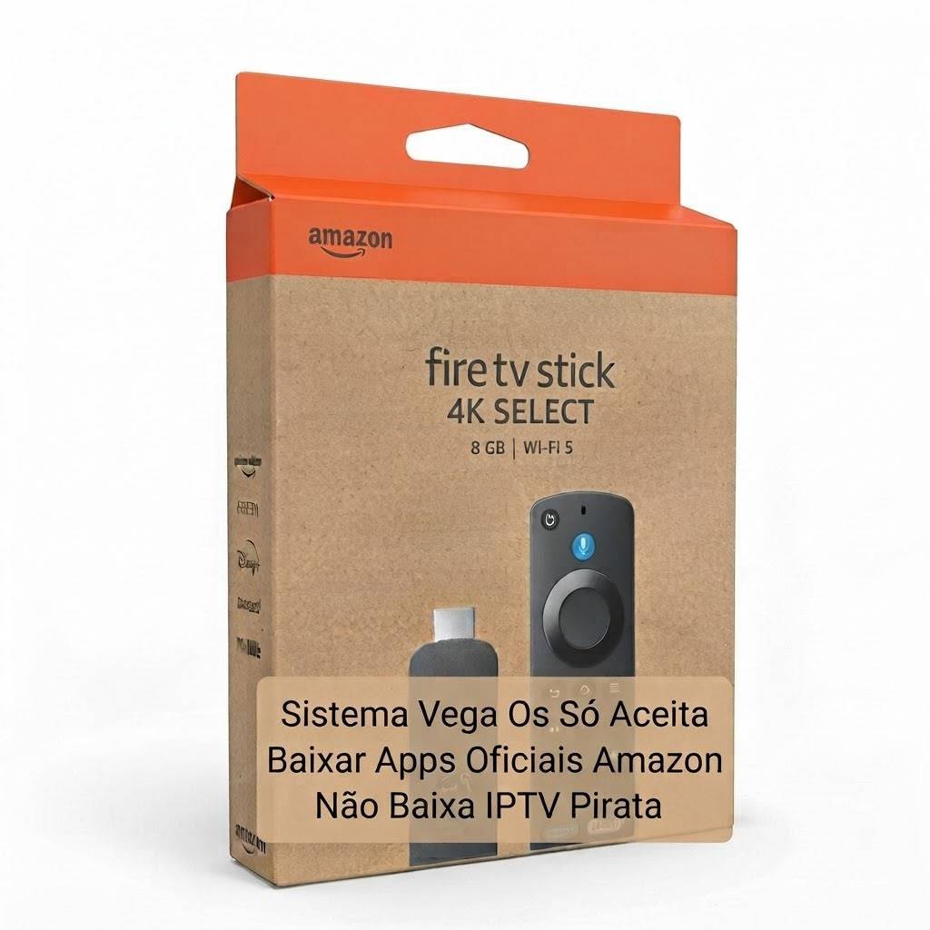 Amazon Fire TV Stick Select 4K | 8Gb | Wi-Fi 5 | Geraçao Mais Recente com Vega OS | Controle Remoto por Voz